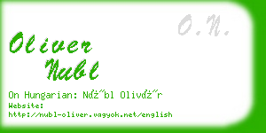 oliver nubl business card